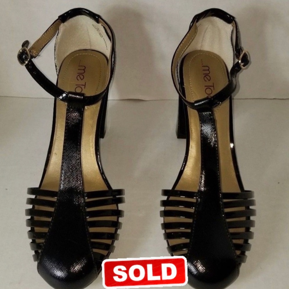 ME TOO ANKLE ROUND FRONT HIGH HEELS VEGAN LEATHER